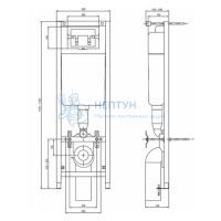 Инсталляция для подвесного унитаза Ideal Standard W3710AA в сборе с панелью смыва W3708AA