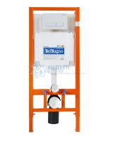Инсталляция для унитаза BelBagno BB002-80 с кнопкой смыва BelBagno BB009-MR-BIANCO