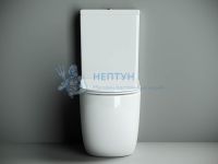 Унитаз-компакт безободковый с сиденьем микролифт Ceramicanova Metropol Белый CN4001