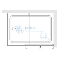 Шторка на ванну 90*150 RGW SC-050 Хром/Прозрачное/6 мм (Easy)