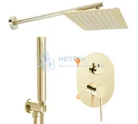 Душевой комплект REA OVAL + BOX Gold REA-P8466