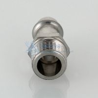 Пресс-фитинг из нержавеющей стали с наружной резьбой 22 мм x 1/2" Valtec VTi.901.I.002204