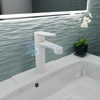 Смеситель для раковины D&K Bayern.München DA1562108 белый