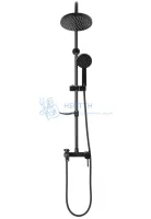 Душевая стойка с изливом REA LUIS Black mat REA-P7005