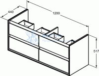 Тумба для умывальника Ideal Standard CONNECT AIR E0822EQ