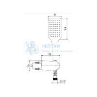 Душевой набор ECA 102117342C1EX матовый черный