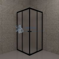 Душевой уголок "Вента-Блэк Вельвет" 80x80, квадрат Triton