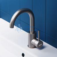 Смеситель для умывальника поворотный Dorff Logic SS D3002101SS