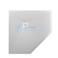 Душевой поддон 80*80*2,3 RGW ST/T*-0088W Белый/Трапеция Ø90 Каменный