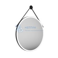 Зеркало CONO круглое 70, черное матовое