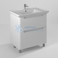 Тумба с умывальником Briz Альби 85 см Белая глянцевая 235 03-08085-14 00 БЕЛ