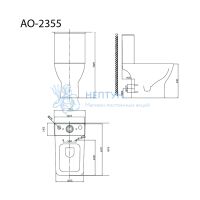 Унитаз напольный Triton-Pro Astro AO-2355 Щ0000058892