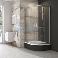 Душевой уголок BLCP4-90 профиль хром+прозрачное стекло Ravak 3B270C40Z1
