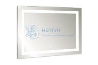 Зеркало Aquanika Quadro с подсветкой, сенсорным выключателем и часами 80х60