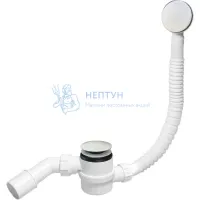 Слив-перелив для ванны ClickClack McALPINE MRB11-WH