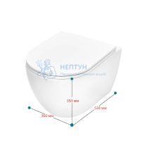 Унитаз подвесной белый с сиденьем микролифт TECEspring R 9700998P