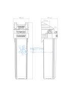 Корпус для картриджного фильтра Джилекс 1 М 20”