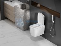 Унитаз Abber Rechteck AC1217 подвесной белый, безободковый, смыв торнадо