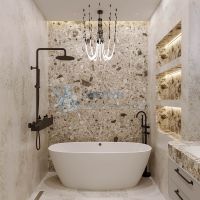 Ванна из искусственного камня Veconi Imperia 170x80 белая матовая отдельностоящая овальная IMP17080M