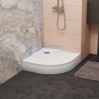 Душевой поддон 90*90*3.5 h 22 RGW STYLE Белый/Полукруг Ø90 (FW5-8)