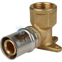 Угольник пресс настенный с креплением 20x1/2" ВР Stout SFP-0018-001220