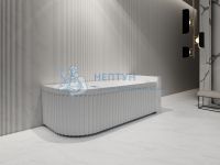 Акриловая ванна Abber 170x80 асимметричная белая AB9412-1.7 R