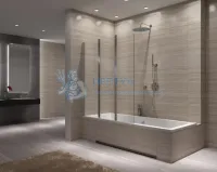 Штора на ванну складная REA AGAT-3 120 REA-W0301