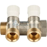 Коллектор распределительный 3/4", 2 отвода 3/4"ЕК Stout SMB 6851 343402