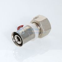 Соединитель пресс с накидной гайкой 20x3/4" Valtec VTm.222.N.002005