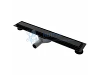 Душевой желоб с двухсторонней решеткой 70см Rea NEO&PURE PRO 700 Black REA-G8906