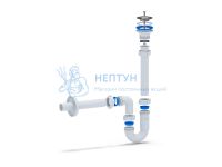Сифон для раковины АНИ пласт DB1003 1 1/4" 32 мм с прямой трубой 32 мм