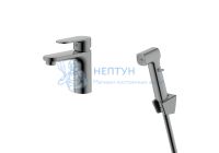 Смеситель для умывальника Оружейная сталь Aquatek Ника AQ1812BGM