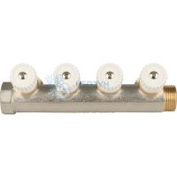 Коллектор распределительный 3/4", 4 отвода 3/4"ЕК Stout SMB 6851 343404