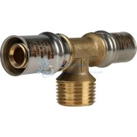 Тройник пресс 16x1/2"x16 НР Stout SFP-0008-161216