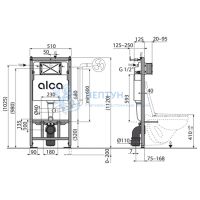 Инсталляция для унитаза AlcaPlast AM101/1120-4:1 RU M670-0001