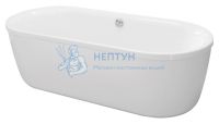 Акриловая ванна Cezares Metauro 180x80 овальная METAURO-Central-180-80-40