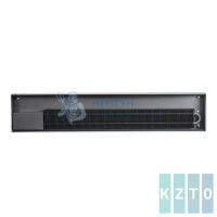 Внутрипольный конвектор КЗТО Бриз 380x80x800 2то Прох U (Nova 5 Ал 12 втулки черные)