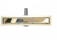 Душевой желоб с двухсторонней решеткой 60см Rea NEO&PURE PRO 600 Gold REA-G5610