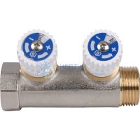 Коллектор распределительный 3/4", 2 отвода 1/2" Stout SMB 6851 341202