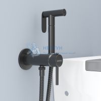 Смеситель гигенический Avrora Soft черный AV8001B