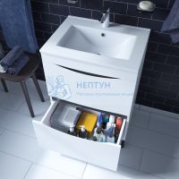 Тумба с умывальником, напольная, 60 см, белая, Cloud, Iddis CLO60WFi95K