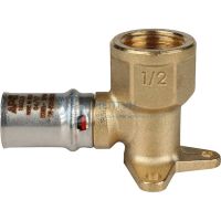 Угольник пресс настенный с креплением 16x1/2" ВР Stout SFP-0018-001216