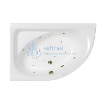 Акриловая ванна Whitecross Aquarella 170x110 асимметричная 0108.170110.100.RELAX.BR бронза