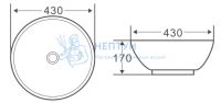 Накладная раковина BelBagno BB1077