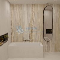 Ванна из искусственного камня Veconi Solita 170x75 белая прямоугольная SLT17075