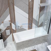 Ванна из литьевого мрамора Taliente Egoista Matt EG2318070-1Matt 180х80 пристенная прямоугольная