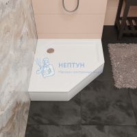 Душевой поддон 80*80*3,5 h22 RGW STYLE /Трапеция Ø60 (FW5-8)
