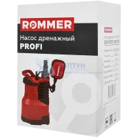 Дренажный насос Rommer Profi H-8.5м, Q-13м3/ч, кабель 10м, 750 Вт, для чистой воды RDP-0003-100750