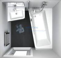 Акриловая ванна Ravak 10° 160x95 асимметричная C831000000