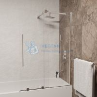 Шторка на ванну 120*150 RGW SC-47 Хром/Прозрачное/6 мм